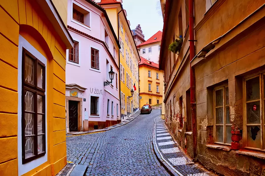 Gamla gator i Prag