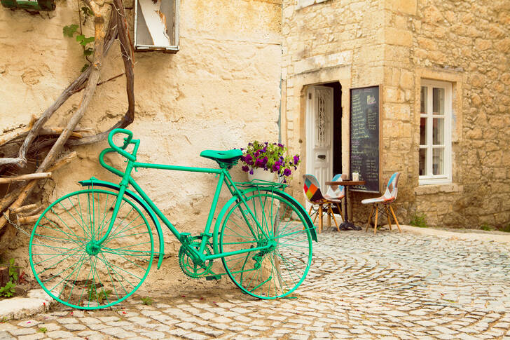 Bicycle on the streets of Alacati