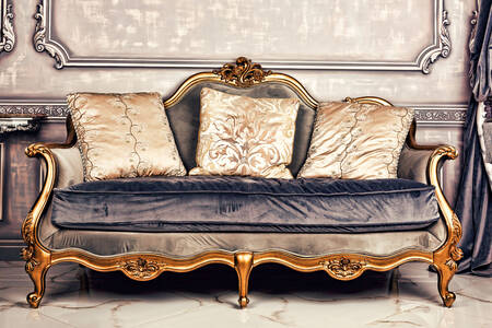 Luxurious antique sofa