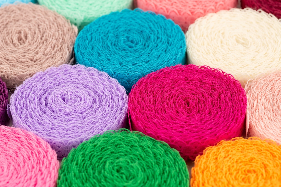Cintas de encaje de colores