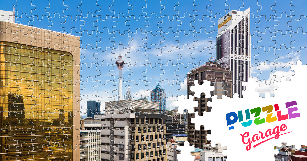 Financial district in Kuala Lumpur Jigsaw Puzzle (Countries, Malaysia