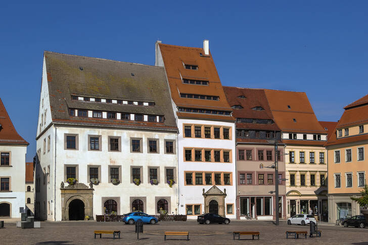 Edifícios históricos em Freiberg