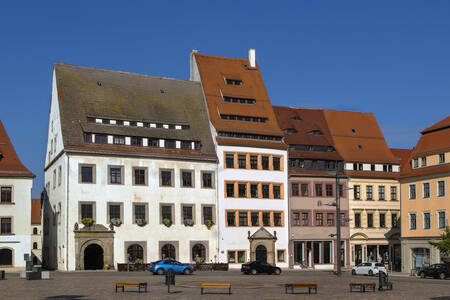Historické budovy ve Freibergu