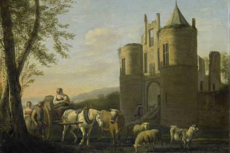 Gerrit Berckheyde: "Huvudporten till Egmond Castle"