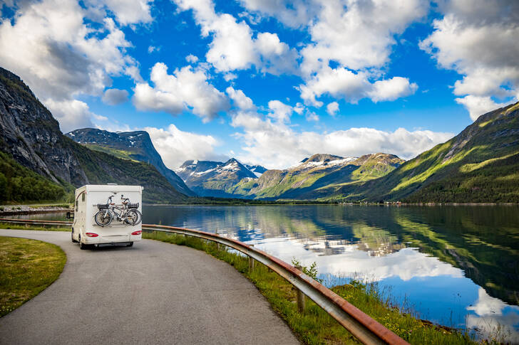 Lake in the mountains, Norway