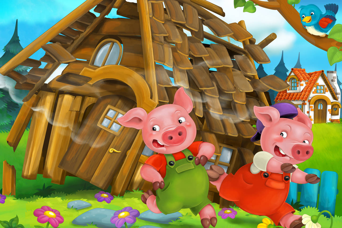 Piglet escape Jigsaw Puzzle (For children, Fairy tales) | Puzzle Garage