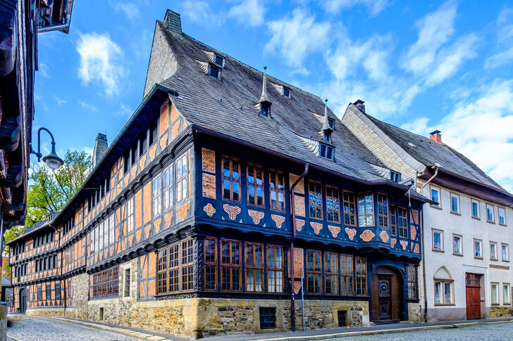 Bindingsværksbygning i byen Goslar