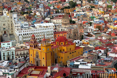 De bruisende stad Guanajuato