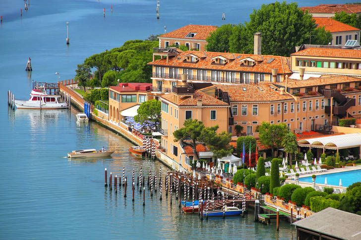 Giudecca Adası'ndaki gezinti yeri