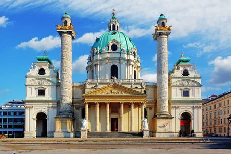 Viyana'daki Karlskirche Kilisesi