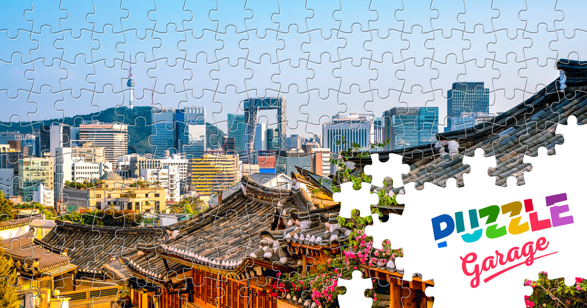 Architecture in Bukchon Village Jigsaw Puzzle (Countries, South Korea
