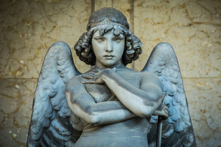 Statue "Angel of the Resurrection" in Genoa