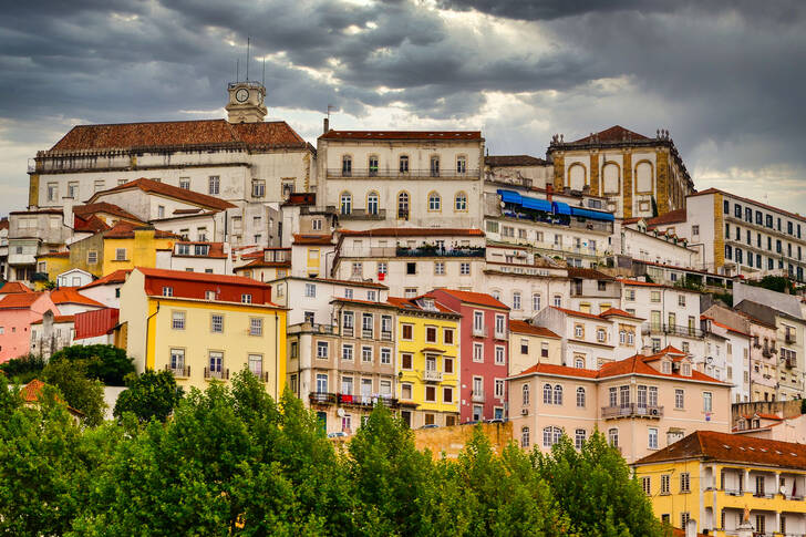 Gamla hus i Coimbra