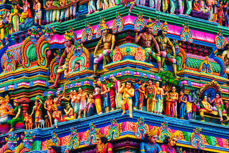 Detaljer om Kapalishwarar-templet