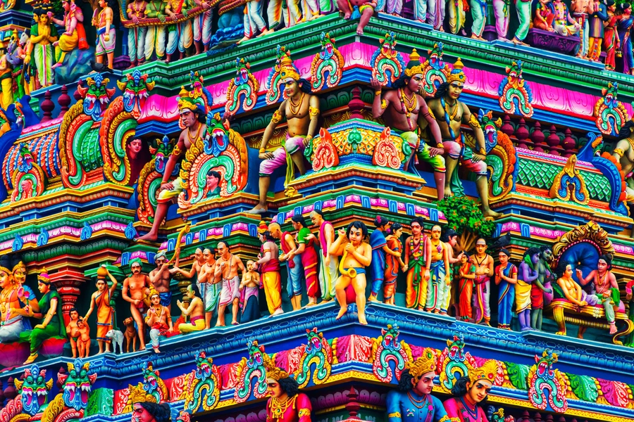 Detaljer om Kapalishwarar-templet