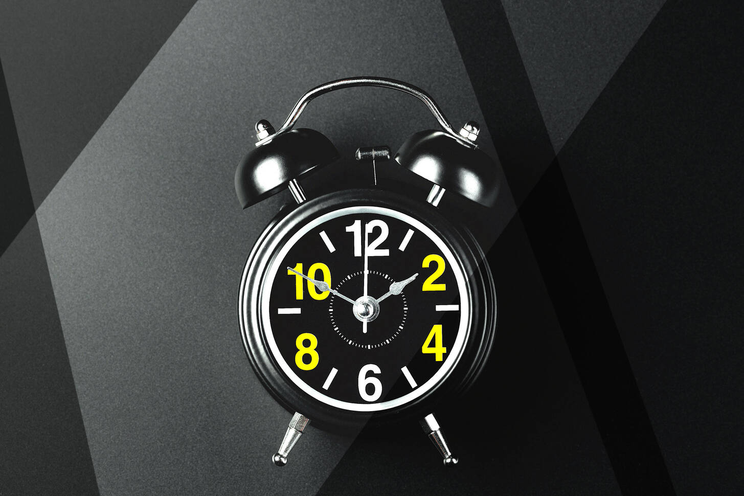 Alarm clock on black background Jigsaw Puzzle (Stuff, Watches) Puzzle