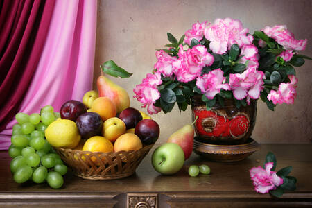 Květiny a ovoce