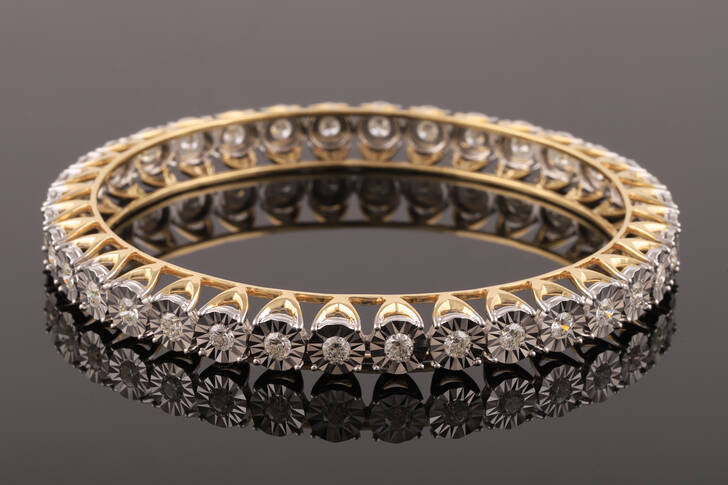 Bracelet en or avec diamants