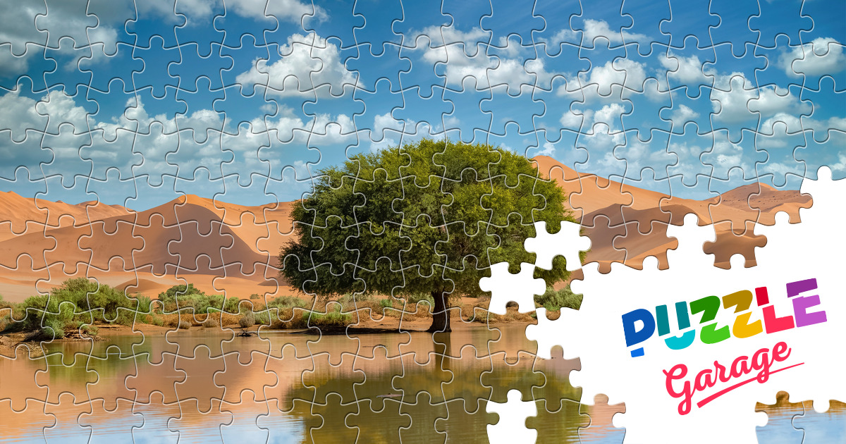 Tree in the desert Jigsaw Puzzle (Plants, Trees) | Puzzle Garage