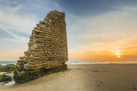 Ruinen des Playa Torre del Loro Turms