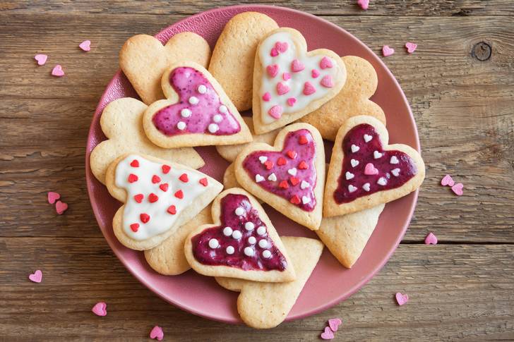 Cookies v tvare srdca