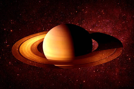 土星と星々