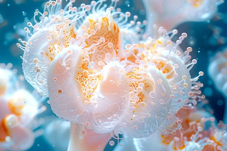 Gennemsigtig koralpolyp