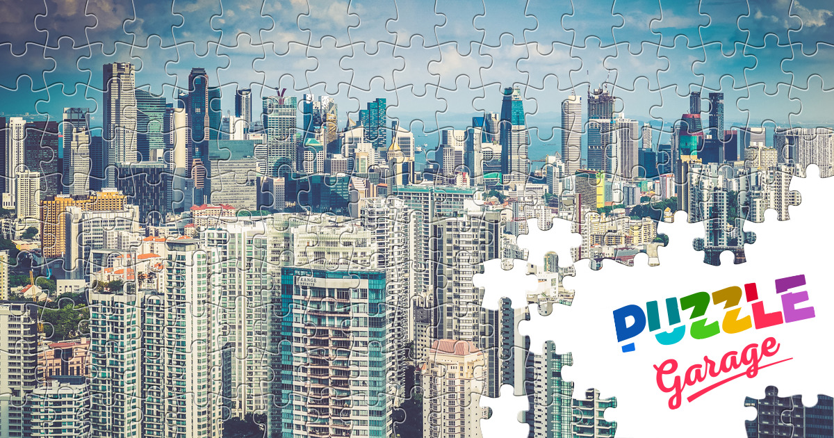 Singapore skyscrapers Jigsaw Puzzle (Countries, Singapore) Puzzle Garage
