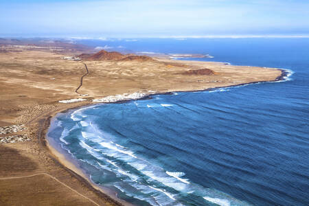 The coast of Caleta de Famara