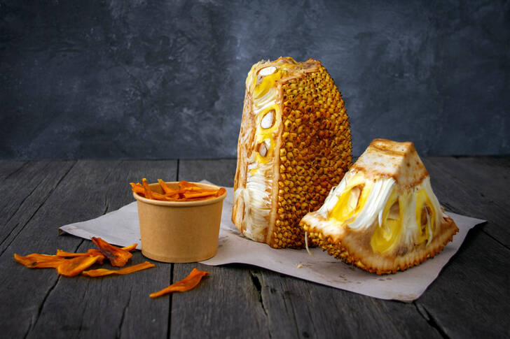 Jackfruit on the table