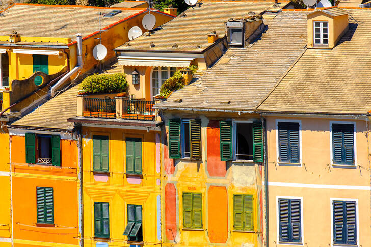 Case colorate a Portofino