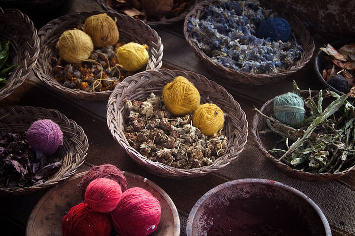 Herbs and Flowers for Natural Wool Dyeing