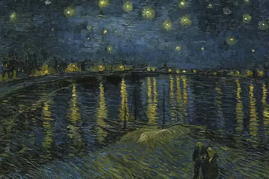 Vincent Van Gogh: "La noche estrellada sobre el Ródano"