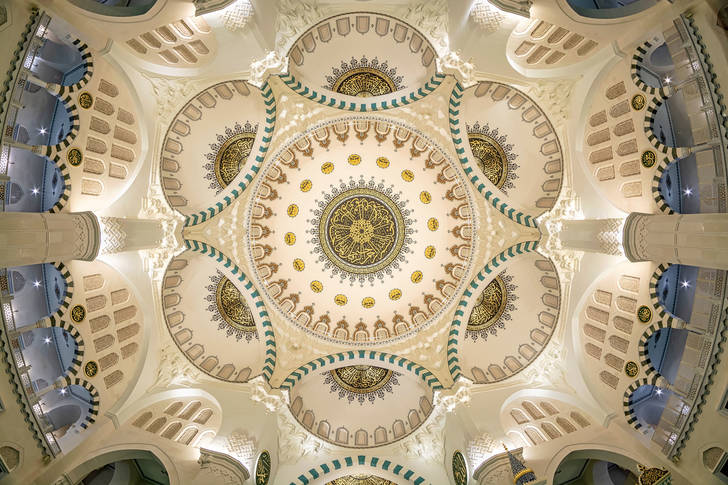 The ceiling of the Melike Khatun mosque