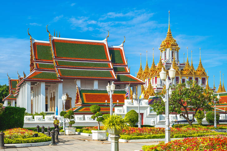 Temple of Wat Ratchanatdaram in Bangkok
