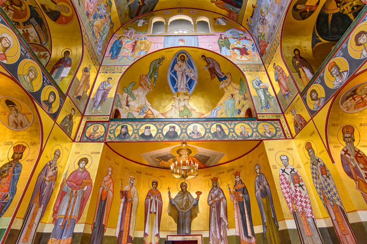 Fresky katedrály vzkříšení Krista v Podgorici