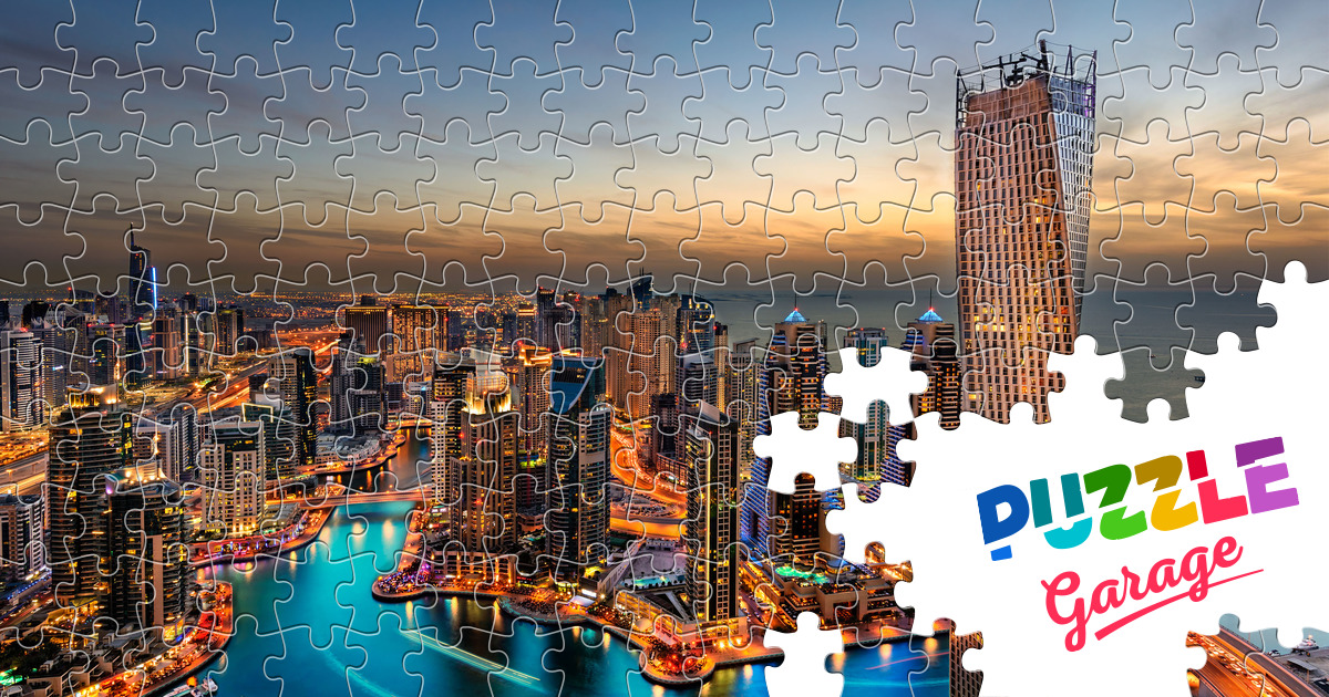 Evening Dubai Jigsaw Puzzle (Countries, UAE) Puzzle Garage