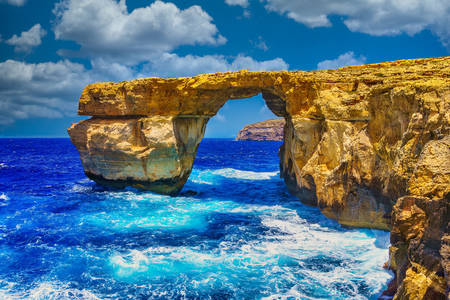 Rock "Azure Window" on the island of Gozo
