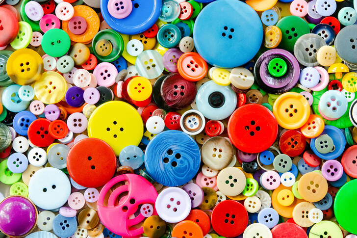 Bottoni colorati Puzzle (Casa, Cucito)