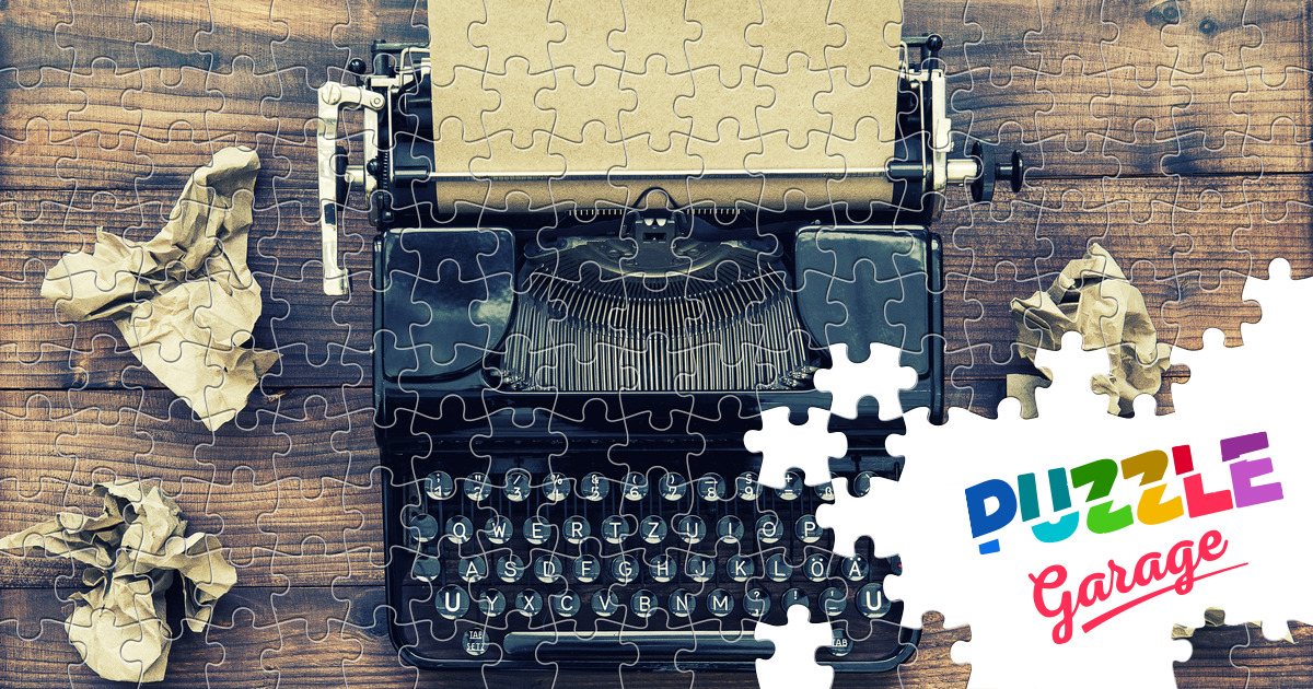 Top view of a typewriter Jigsaw Puzzle (History, Antique) Puzzle Garage