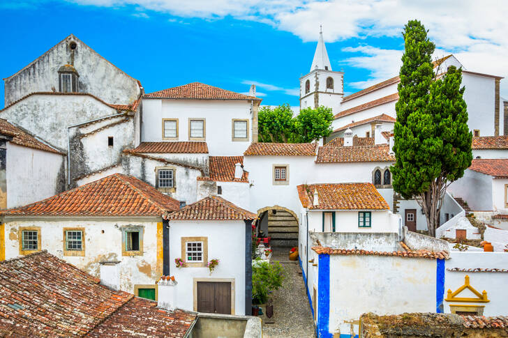 Architektura domů v Obidos