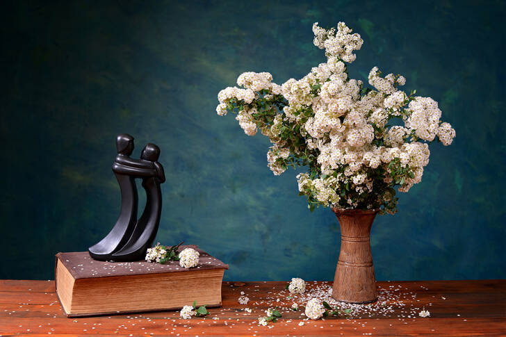 Bukiet białych kwiatów