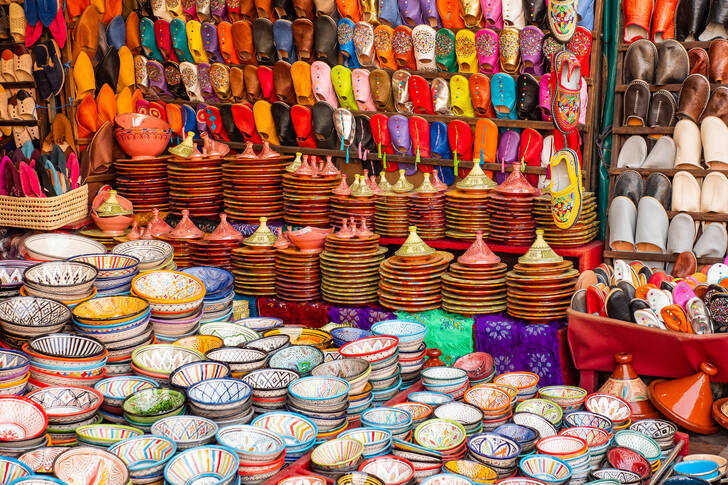 Piața stradală din Marrakech