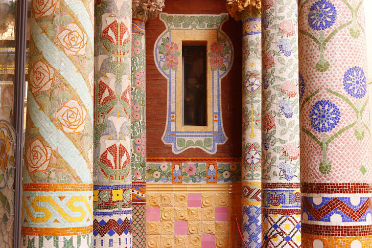 Columnas de mosaico