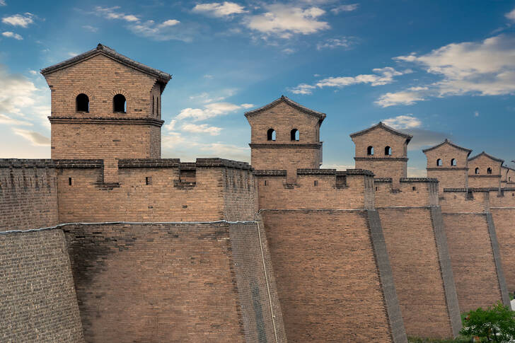 Uitzicht op de Grote Muur van China