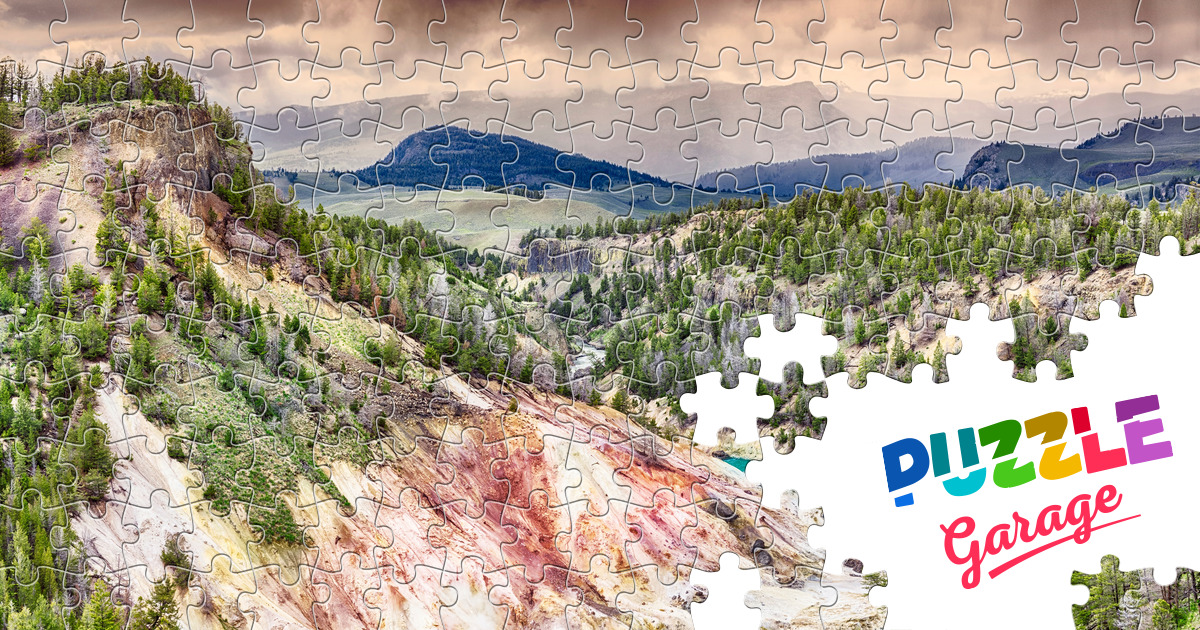 View of the Yellowstone River Jigsaw Puzzle (Countries, USA) | Puzzle ...