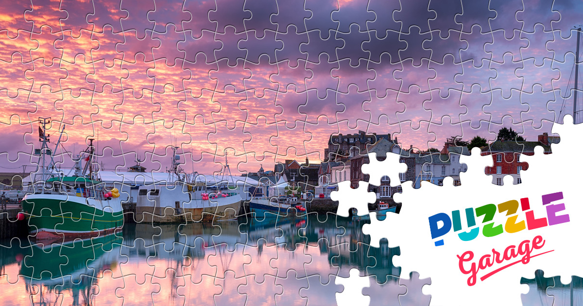 Padstow Harbor Jigsaw Puzzle (Countries, Great Britain) Puzzle Garage
