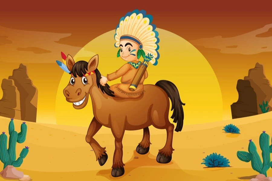 Indio a caballo