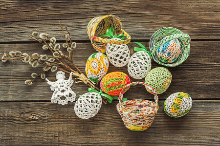 Ovos de Páscoa decorativos