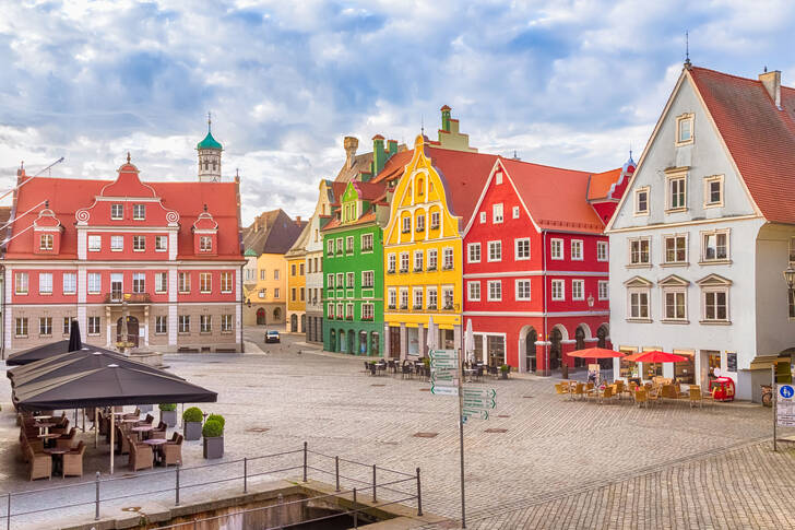 Market square in Memmingen